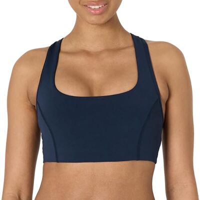 Amazon Essentials Dames Active FormFlex Boterachtige Zachte Lichte Ondersteuning Vierkante Hals Racerback Sportbeha, marineblauw, XXL Amazon Essentials Dames Active FormFlex Boterachtige Zachte Lichte Ondersteuning Vierkante Hals Racerback Sportbeha, marineblauw, XXL