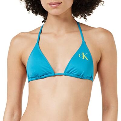 Calvin Driehoekige beha's voor dames, Blauw (Clear Turquoise), L Calvin Driehoekige beha's voor dames, Blauw (Clear Turquoise), L