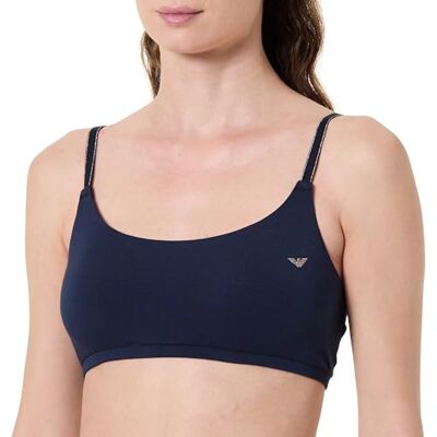 Giorgio Armani Woman's Essential Studs Gewatteerde Bralette Blauw XL, Blauw, XL Giorgio Armani Woman's Essential Studs Gewatteerde Bralette Blauw XL, Blauw, XL