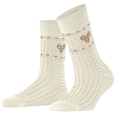 ESPRIT Dames Sokken Norwegian Heart W So katoen gedessineerd 1 paar, Wit Woolwhite 2060, 35-38 ESPRIT Dames Sokken Norwegian Heart W So katoen gedessineerd 1 paar, Wit Woolwhite 2060, 35-38