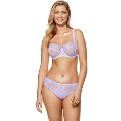 Gorteks Pamela-B2 Beha zacht dames met beugel, zonder vulling, beha van mesh en borduurwerk, voor grote en kleine borsten, comfort 70C, lavendel, lavendel, C Gorteks Pamela-B2 Beha zacht dames met beugel, zonder vulling, beha van mesh en borduurwerk, voor grote en kleine borsten, comfort 70C, lavendel, lavendel, C