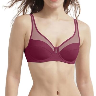 DIM Beha voor dames, Donker Bordeaux, 75B DIM Beha voor dames, Donker Bordeaux, 75B