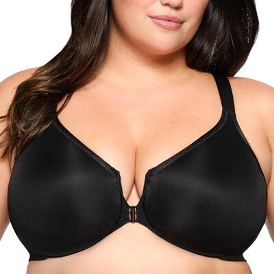 Glamorise Vrouwen Plus Size Wonderwire Houding Terug BH Onderdraad #9265, Zwart, 385D Glamorise Vrouwen Plus Size Wonderwire Houding Terug BH Onderdraad #9265, Zwart, 385D