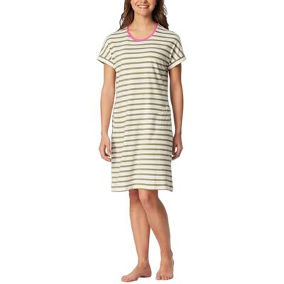 Schiesser Nachthemd voor dames, korte mouwen, zacht katoen, Bigshirt met zakken Nightwear, lindehout, 46 Schiesser Nachthemd voor dames, korte mouwen, zacht katoen, Bigshirt met zakken Nightwear, lindehout, 46