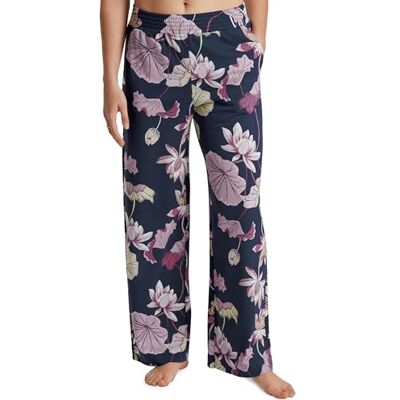 CALIDA Favourites Slaapbroek voor dames, met zijzakken, temperatuurregulerend en ademend, lichte stof, Peacoat Blue., 32/34 NL CALIDA Favourites Slaapbroek voor dames, met zijzakken, temperatuurregulerend en ademend, lichte stof, Peacoat Blue., 32/34 NL