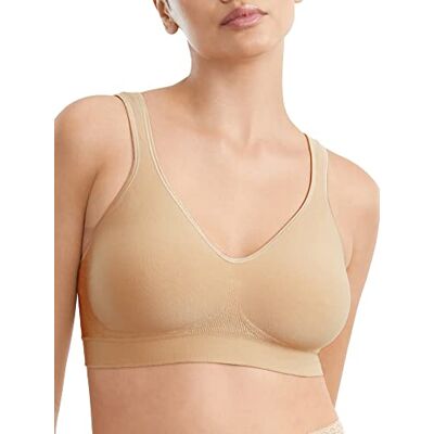 Bali Dames Comfort Revolution Wirefree BH W/Smart Maten (Pack van 2), Naakt, S Bali Dames Comfort Revolution Wirefree BH W/Smart Maten (Pack van 2), Naakt, S