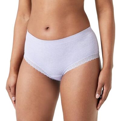 Billet Doux , Shorty, model Zen kant, comfortabel en zeer vrouwelijk dankzij het ronde gebreide mesh en de kanten band, Lila Heather, 40-42 Billet Doux , Shorty, model Zen kant, comfortabel en zeer vrouwelijk dankzij het ronde gebreide mesh en de kanten band, Lila Heather, 40-42