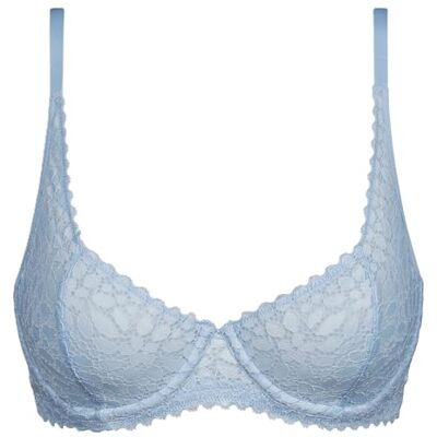 DIM 1 x damesbeha met beugel Daily kant, Blauw overhemd, 80C DIM 1 x damesbeha met beugel Daily kant, Blauw overhemd, 80C