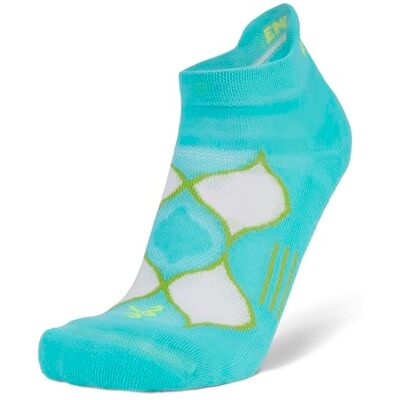 Balega Enduro Arch Support Performance No Show atletische hardloopsokken voor dames (1 paar) dempend, ademend, vochtafvoerend, naadloze teen, ergonomische pasvorm Turquiose/limoen, medium (UK maat Balega Enduro Arch Support Performance No Show atletische hardloopsokken voor dames (1 paar) dempend, ademend, vochtafvoerend, naadloze teen, ergonomische pasvorm Turquiose/limoen, medium (UK maat