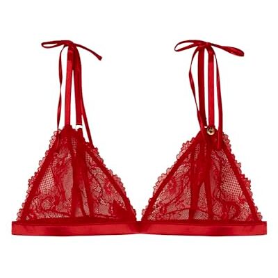 women'secret La Vecina Damesbeha, driehoekig, Kerstmis, kant, rood, 95C, Rood, One Size women'secret La Vecina Damesbeha, driehoekig, Kerstmis, kant, rood, 95C, Rood, One Size