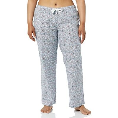 Amazon Essentials Dames Poplin Slaapbroek, Roze Ditsy Bloemen, XX-Large Amazon Essentials Dames Poplin Slaapbroek, Roze Ditsy Bloemen, XX-Large