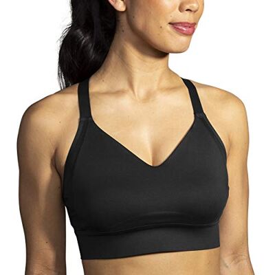 Brooks 350082001 Drive Interlace Run Sportbeha voor dames, zwart, maat 030FF Brooks 350082001 Drive Interlace Run Sportbeha voor dames, zwart, maat 030FF