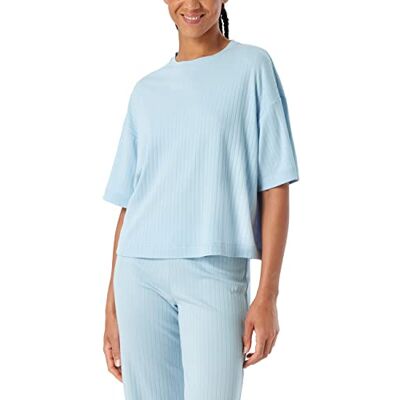 Schiesser Dames Shirt Pyjama, lichtblauw, 40, lichtblauw, 40 Schiesser Dames Shirt Pyjama, lichtblauw, 40, lichtblauw, 40