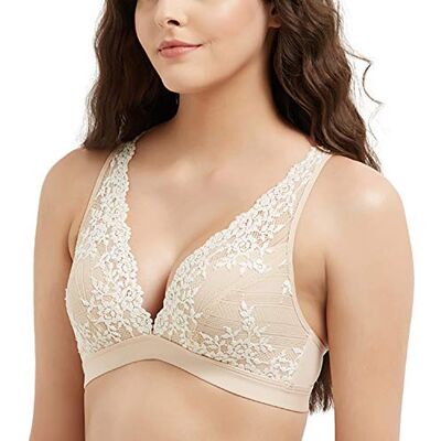Wacoal Embrace Lace Bralette BH voor dames, Zand, 100A Wacoal Embrace Lace Bralette BH voor dames, Zand, 100A