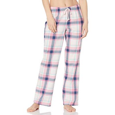 Amazon Essentials Flanellen slaapbroek voor dames (verkrijgbaar in grote maten), roze wit groot geruit, XX-Large Amazon Essentials Flanellen slaapbroek voor dames (verkrijgbaar in grote maten), roze wit groot geruit, XX-Large