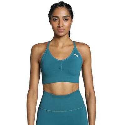PUMA Dames Move Shapeluxe naadloze beha ondergoed tops PUMA Dames Move Shapeluxe naadloze beha ondergoed tops