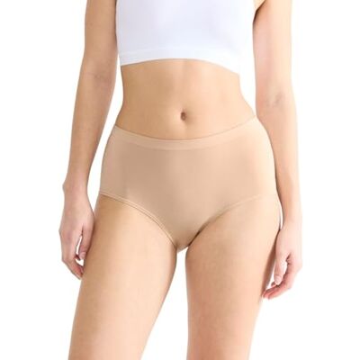 Sloggi Women's GO Sense Highwaist 2P Briefs, Peanut Butter, M (2-pack), pindakaas, M Sloggi Women's GO Sense Highwaist 2P Briefs, Peanut Butter, M (2-pack), pindakaas, M