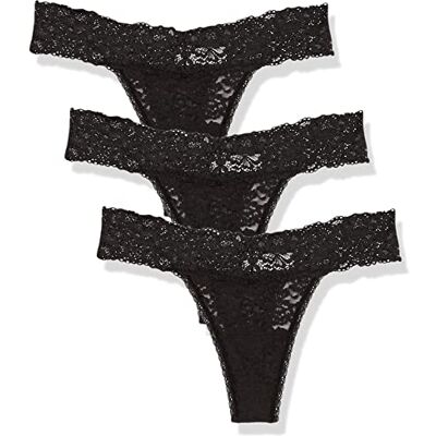 Maidenform Tangabroekje voor dames, zwart, 3 stuks, XXL Maidenform Tangabroekje voor dames, zwart, 3 stuks, XXL