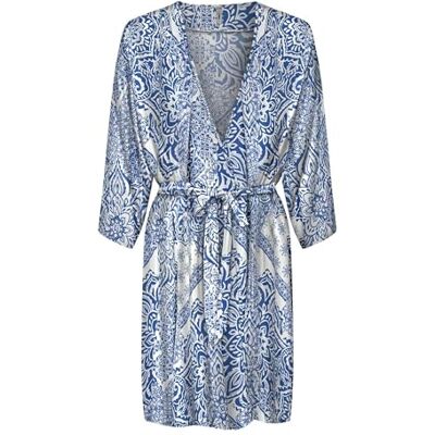 ONLY Onlnova Life Vis 3/4 Zula Kimono AOP Cs, Mazarine Blue, XL ONLY Onlnova Life Vis 3/4 Zula Kimono AOP Cs, Mazarine Blue, XL