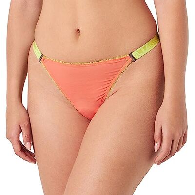 KARL LAGERFELD Dames Sheer G-String, Helder koraal, L KARL LAGERFELD Dames Sheer G-String, Helder koraal, L