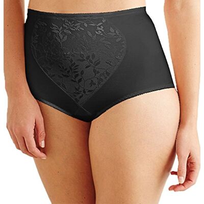 Bali Shapewear voor dames, buikslip, Jacquard Zwart/Jacquard Zwart, 2X Più Bali Shapewear voor dames, buikslip, Jacquard Zwart/Jacquard Zwart, 2X Più