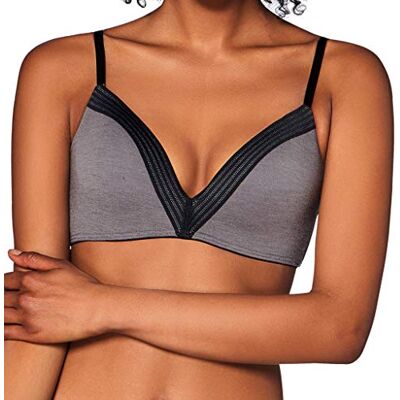Sloggi Dames Wow Embrace PU bh, Black Combination, L Sloggi Dames Wow Embrace PU bh, Black Combination, L