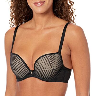 FREYA Vrouwen op maat beugel gegoten plunge T-shirt beha, Zwart, 70F FREYA Vrouwen op maat beugel gegoten plunge T-shirt beha, Zwart, 70F