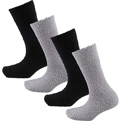Camano 1103482000 dames sustainable cosy knuffelsokken 4 paar, zwart, maat 39/42, zwart, 39 EU Camano 1103482000 dames sustainable cosy knuffelsokken 4 paar, zwart, maat 39/42, zwart, 39 EU