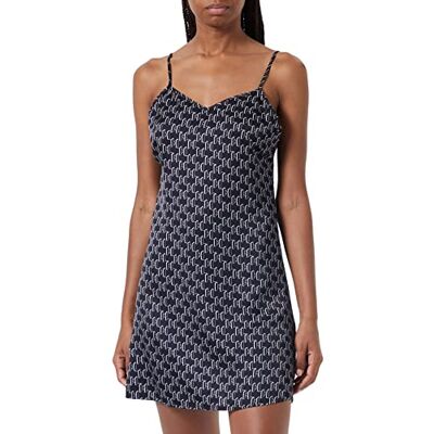 KARL LAGERFELD Dames Kl Monogram Negligé, Zwart, XS KARL LAGERFELD Dames Kl Monogram Negligé, Zwart, XS