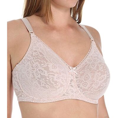 Bali Df3432 N gladde, rekbare, kanten beha met onderdraad, Rozenhout, 80E Bali Df3432 N gladde, rekbare, kanten beha met onderdraad, Rozenhout, 80E