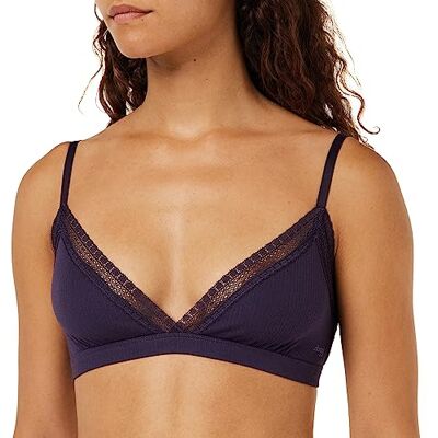 Sloggi Dames Go Ribbed Bralette Bustier, blueberry, L Sloggi Dames Go Ribbed Bralette Bustier, blueberry, L