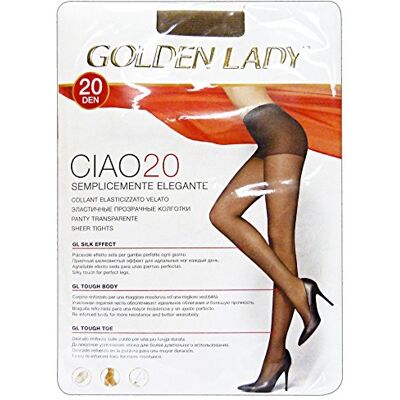 (vuoto) Panty Golden Lady 20 denier stretch transparant Daino maat 4 L (vuoto) Panty Golden Lady 20 denier stretch transparant Daino maat 4 L