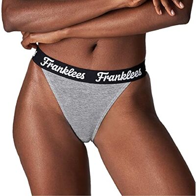 Franklees Dames tanga grijs bikini stijl ondergoed, Grijs, L Franklees Dames tanga grijs bikini stijl ondergoed, Grijs, L