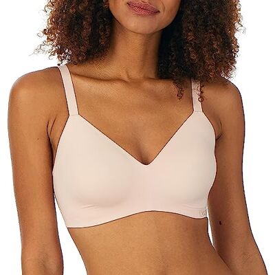 DKNY Women's Active Comfort Sports Bra, Light Impact, Blush, 30D DKNY Women's Active Comfort Sports Bra, Light Impact, Blush, 30D