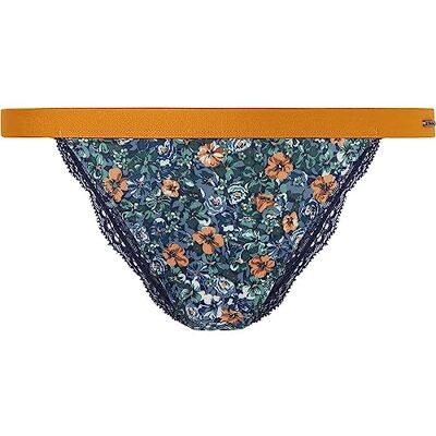 Pepe Jeans Dames Floral String Slipje, Blauw (zwart), L Pepe Jeans Dames Floral String Slipje, Blauw (zwart), L