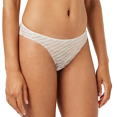 Sloggi Dames Zero Lacy H Tiny Tanga, Naturel (076), S Sloggi Dames Zero Lacy H Tiny Tanga, Naturel (076), S