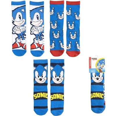 CERDÁ LIFE'S LITTLE MOMENTS 3-delige set Sonic sokken, Meerkleurig, 27-30 CERDÁ LIFE'S LITTLE MOMENTS 3-delige set Sonic sokken, Meerkleurig, 27-30