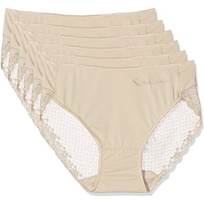 Pierre Cardin 4401 Damesslips, verpakking van 6 stuks, Beige (Nude), M Pierre Cardin 4401 Damesslips, verpakking van 6 stuks, Beige (Nude), M