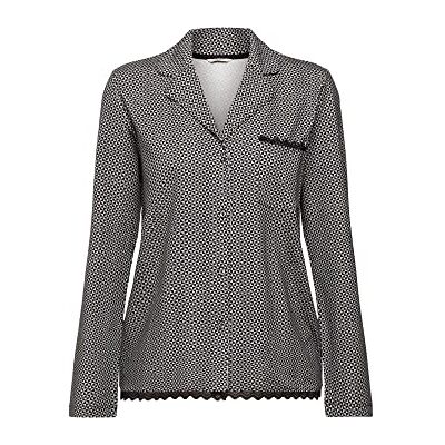 ESPRIT Bodywear dames bedrukt katoen LACE SUS s.Shirt_a_l pyjama-bovenstuk, zwart 3, 46 ESPRIT Bodywear dames bedrukt katoen LACE SUS s.Shirt_a_l pyjama-bovenstuk, zwart 3, 46
