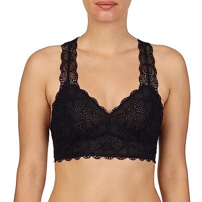 DKNY Women's Superior Lace Bralette, Black, X Large DKNY Women's Superior Lace Bralette, Black, X Large
