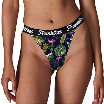 Franklees Tanga Tropic Bikini-stijl ondergoed voor dames, Tropische, M Franklees Tanga Tropic Bikini-stijl ondergoed voor dames, Tropische, M