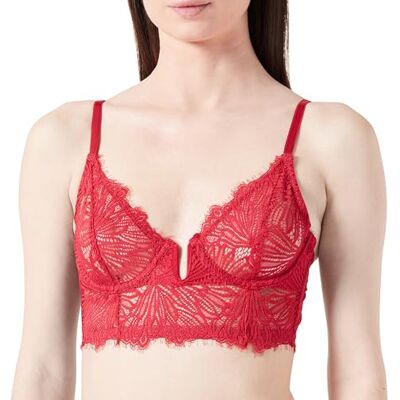 Koton Dames Christmas Thema Underwired Non Padded Bra, Rood (414), 75B Koton Dames Christmas Thema Underwired Non Padded Bra, Rood (414), 75B