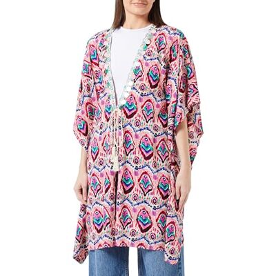 ZITHA dames kimono, roze, meerkleurig, M ZITHA dames kimono, roze, meerkleurig, M