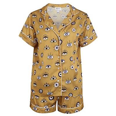 Averie Damespyjama, goud, 3XL Averie Damespyjama, goud, 3XL