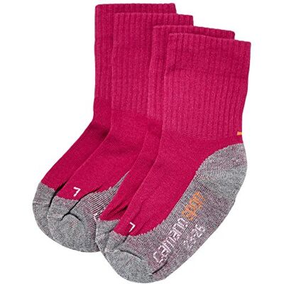 Camano Sportsokken (set van 2) voor meisjes en jongens, roze (fuchsia 42)), 31-34 Camano Sportsokken (set van 2) voor meisjes en jongens, roze (fuchsia 42)), 31-34