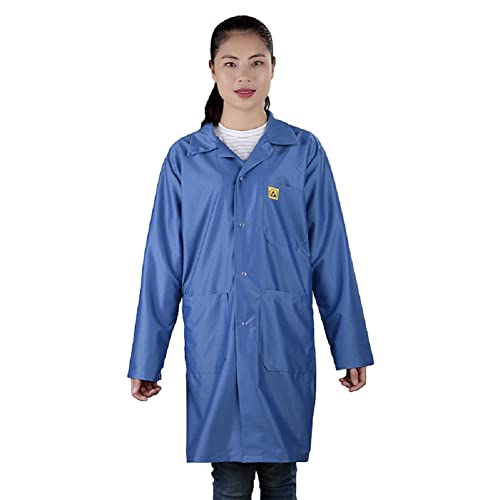 AituoWan Antistatische Sok, Antistatische Kleding, Dunne Cleanroom Sok ESD Sok ESD Jasje (Blauw, XXL)