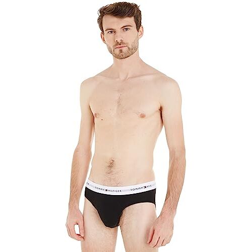 Tommy Hilfiger Heren 5P Brief, Zwart/Zwart/Zwart/Zwart/Zwart, L, Zwart/Zwart/Zwart/Zwart/Zwart, L