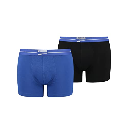 PUMA Heren Gentle Retro Boxer Briefs, Benjamin Blue Combo, XL, Benjamin Blue Combo, XL