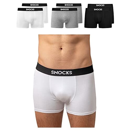 Snocks Boxershorts Heren Katoen (6x) Boxer Ondergoed Heren Veelkleurig Maat 2XL Boxershort Heren Pack Boxershorts Multipack Onderbroek Heren Boxer Shorts Men