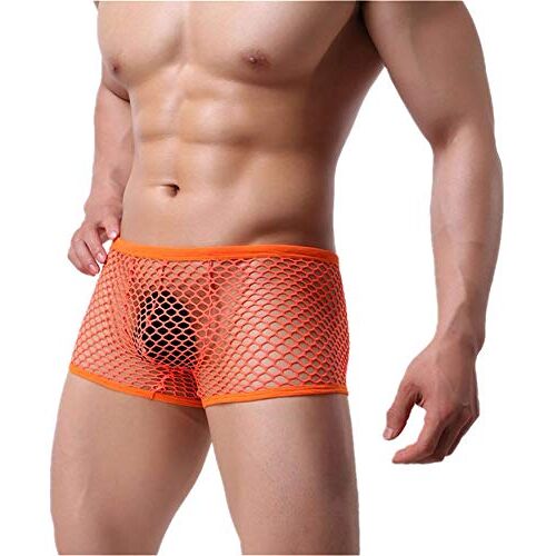 Kwelt Heren Boxershorts zacht mesh onderbroek doorkijk-ondergoed erotische Lingerie Onderbroek